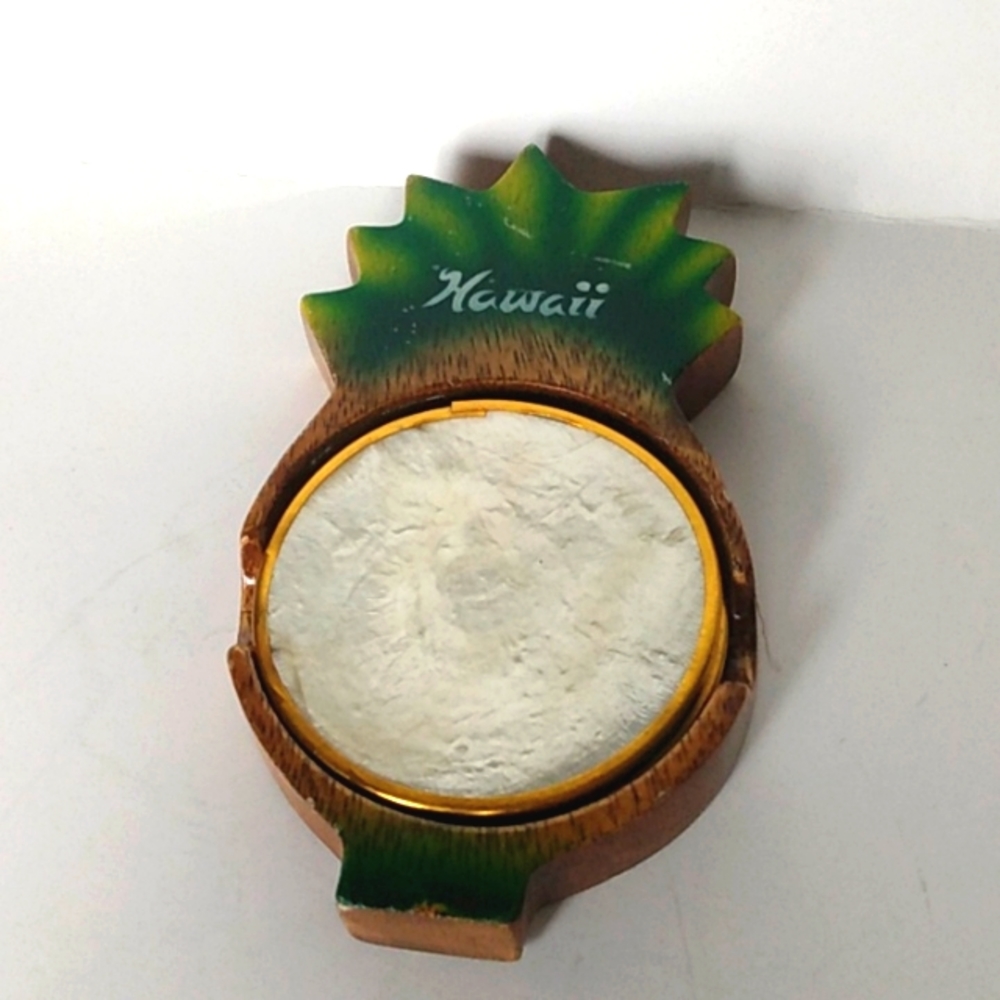 Capiz shell and painted wood Hawaii souvenir coaster set